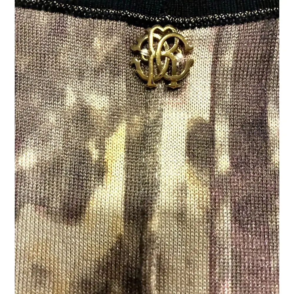 Medium Roberto Cavalli Vintage Cashmere Tiger Print Tank Top
